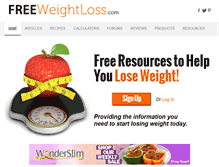 Tablet Screenshot of freeweightloss.com